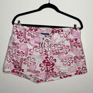 Women's OP Hibiscus Shorts with Pockets | Pink | Size 11 Junior